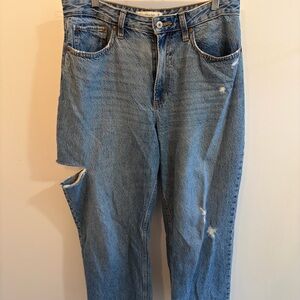 Abercrombie & Fitch Curve Love Loose High Rise Jeans
